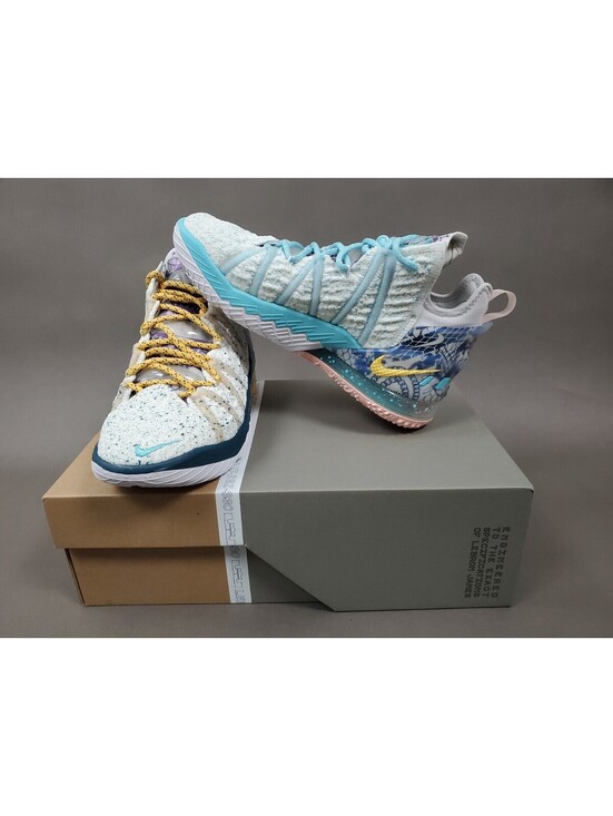 ???NIKE LEBRON 18 CHAMPIONSHIP REFLECTIONS FLIP MEN\'S SIZE 6.5 SKU#DB8148-100 main image 8